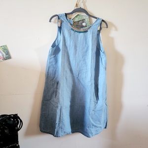 Zara linen sleeveless dress